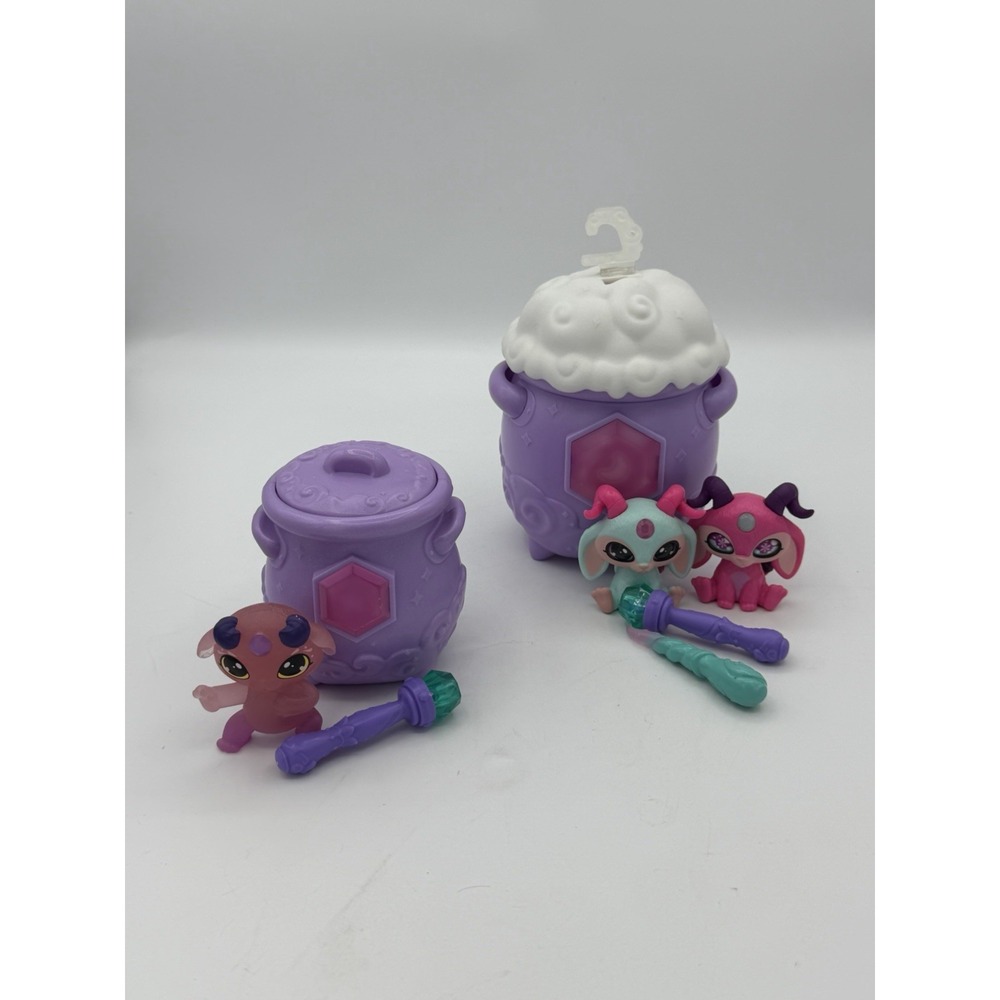 Magic Mixies Mixlings 5pc Set 3 Figures 2 Cauldron Wands Ultra Rare Bundle